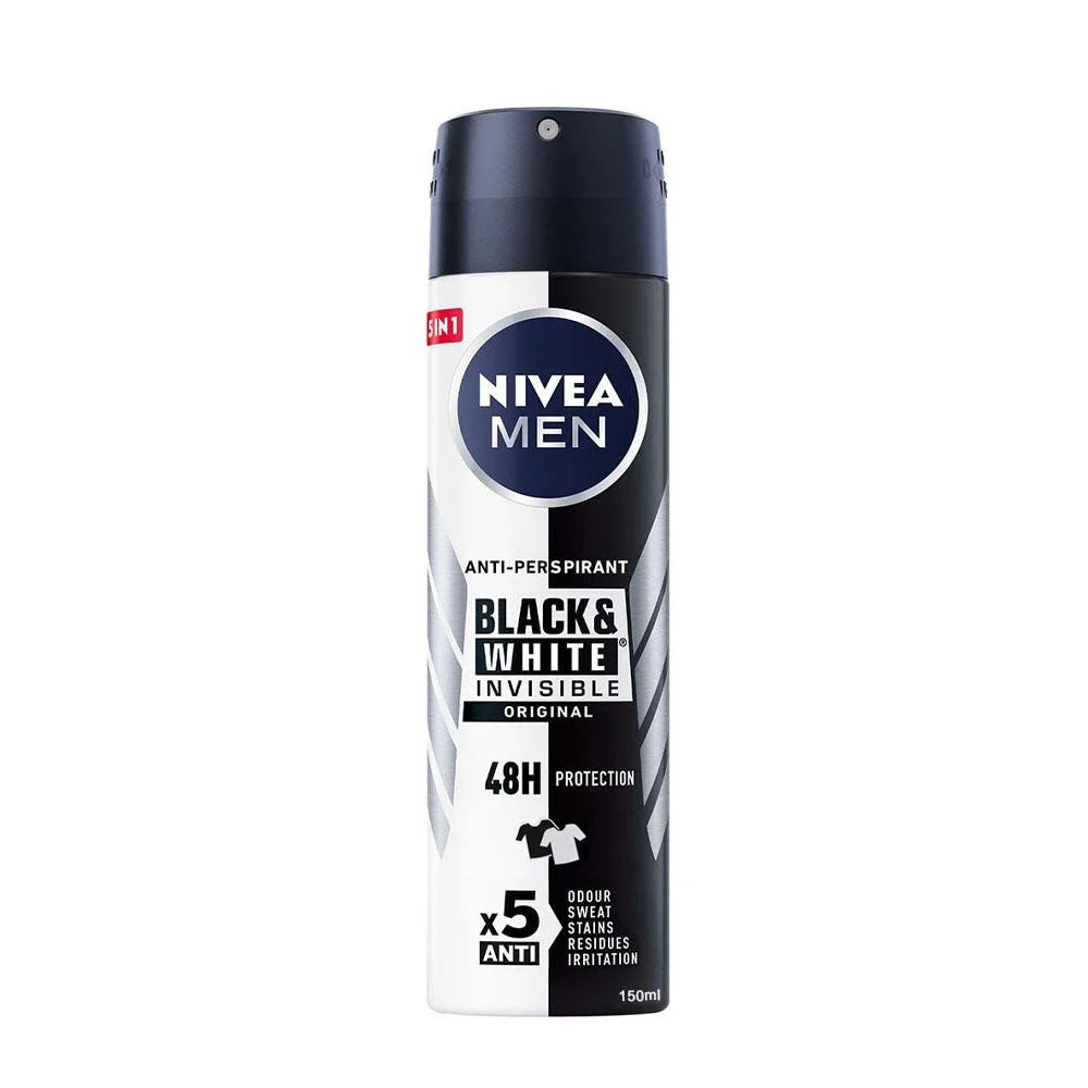 Nivea Men Invisible Black & White Body Spray 150ml