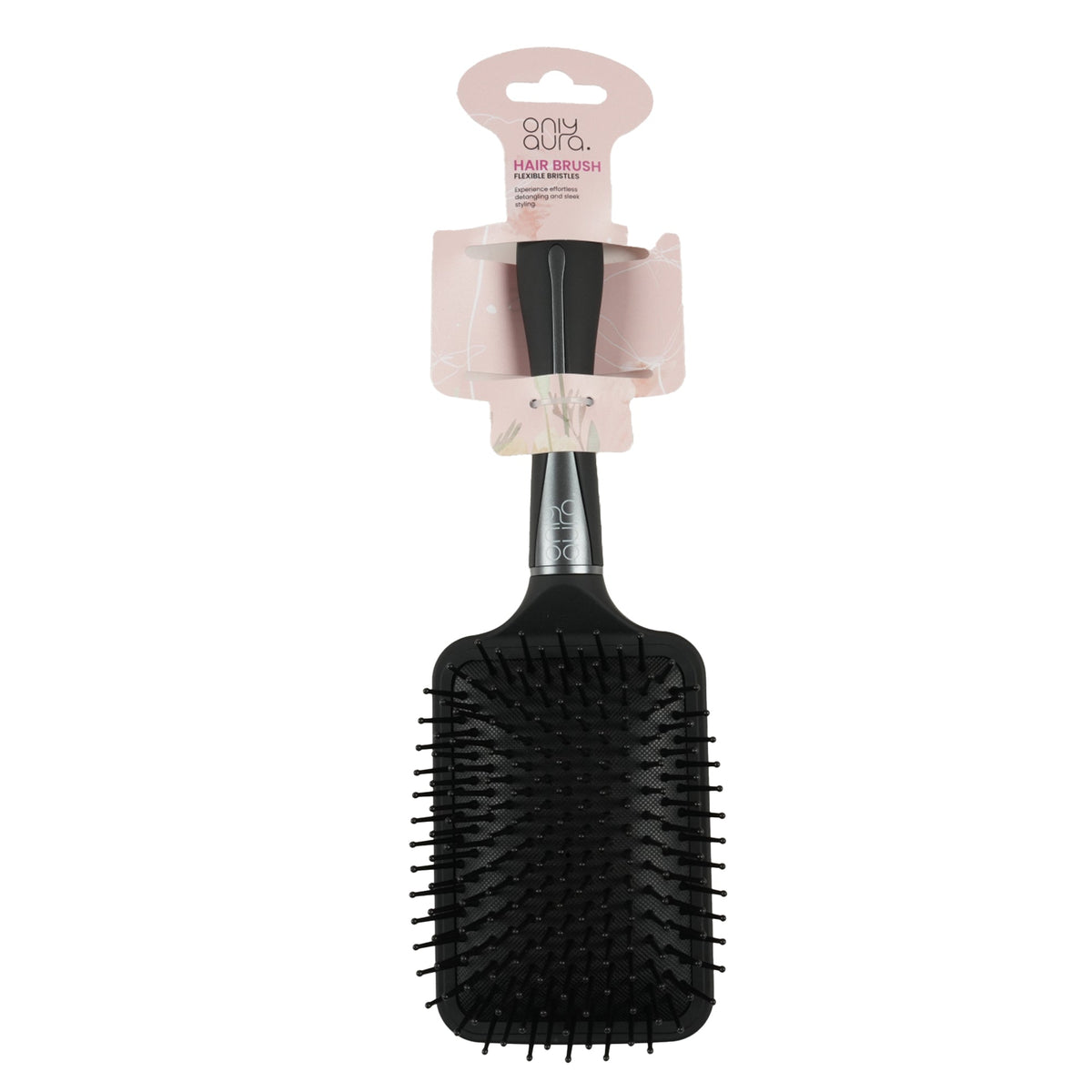 ONLYAURA SQUARE PADDLE HAIRBRUSH BLACK 2288I-K