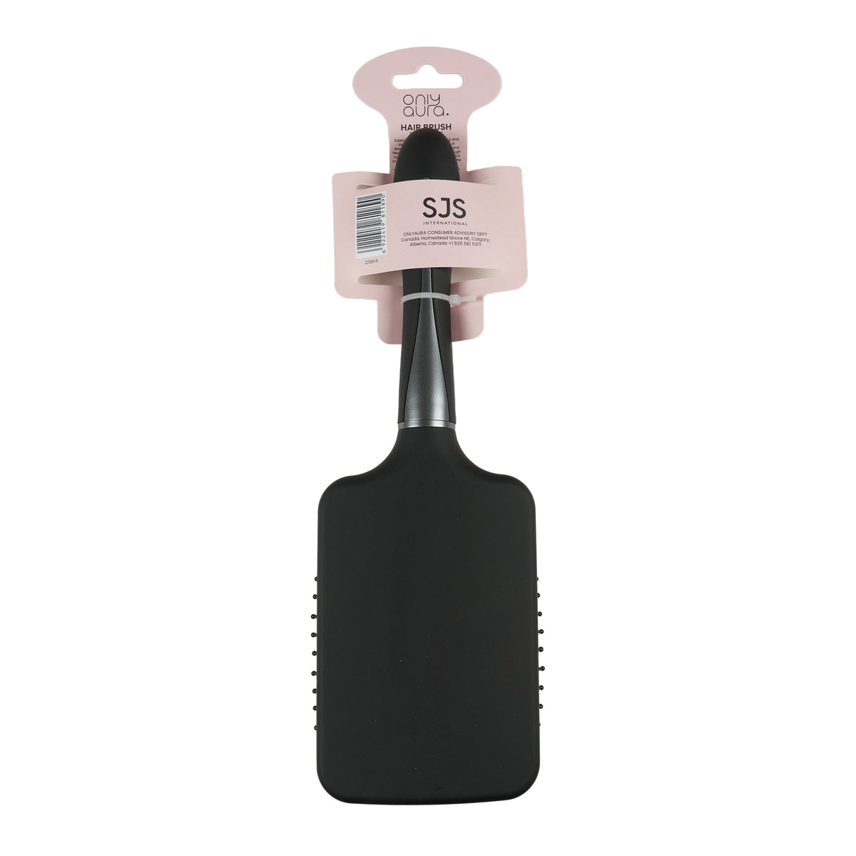 ONLYAURA SQUARE PADDLE HAIRBRUSH BLACK 2288I-K