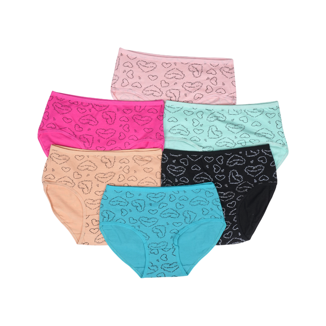 Belleza Lingerie multi Color Brief Panty Pack Of 6-B240