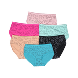 Belleza Lingerie multi Color Brief Panty Pack Of 6-B240