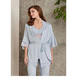 Peirre Cardin Pajama Suit With Gown 2810