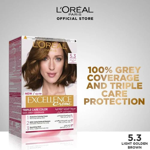 EXCELLENCE 5.3 LIGHT GOLDEN BROWN - PAK