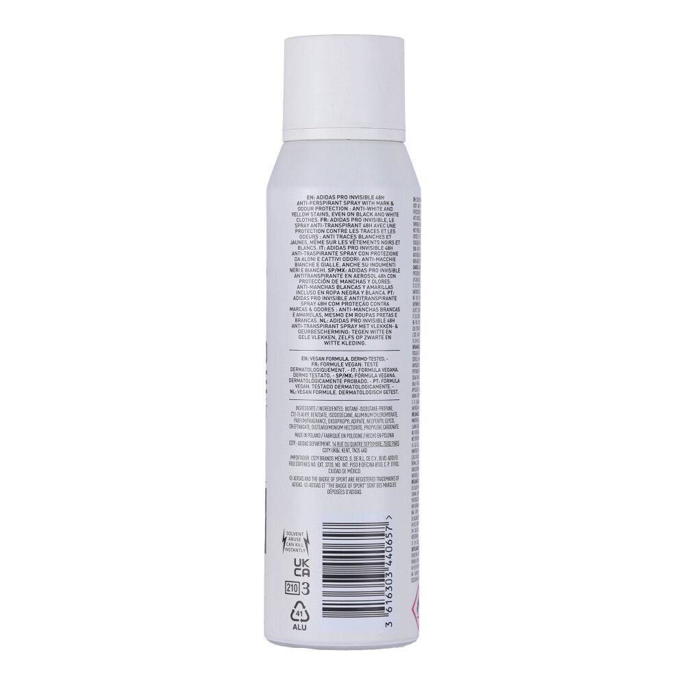 Adidas Women Pro Invisible Deo Spray 150ml