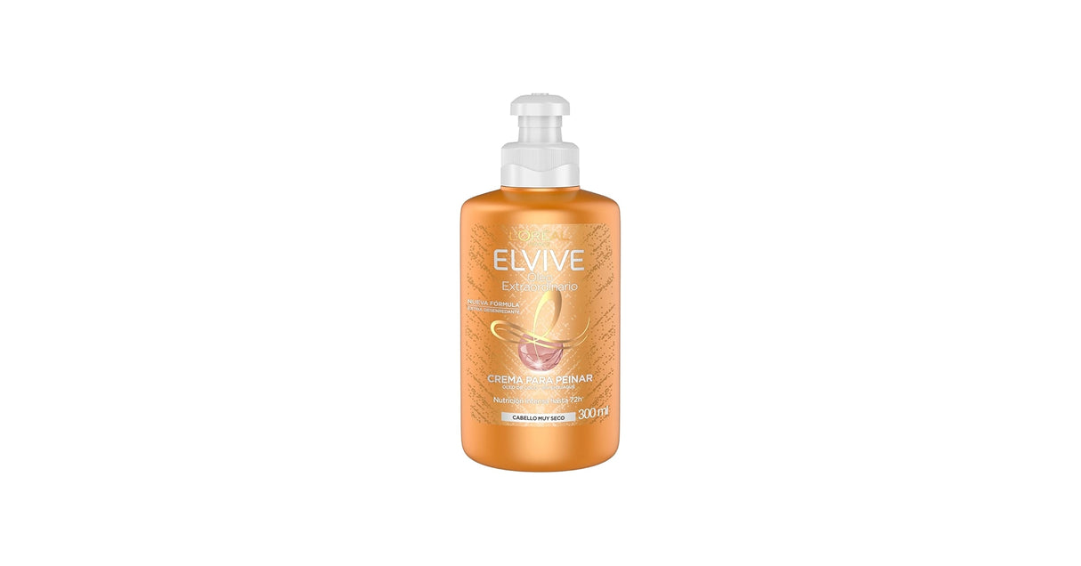 LOREAL ELVIVE PARA PEINAR CABELLO MUY SECO HAIR CREAM 300ML