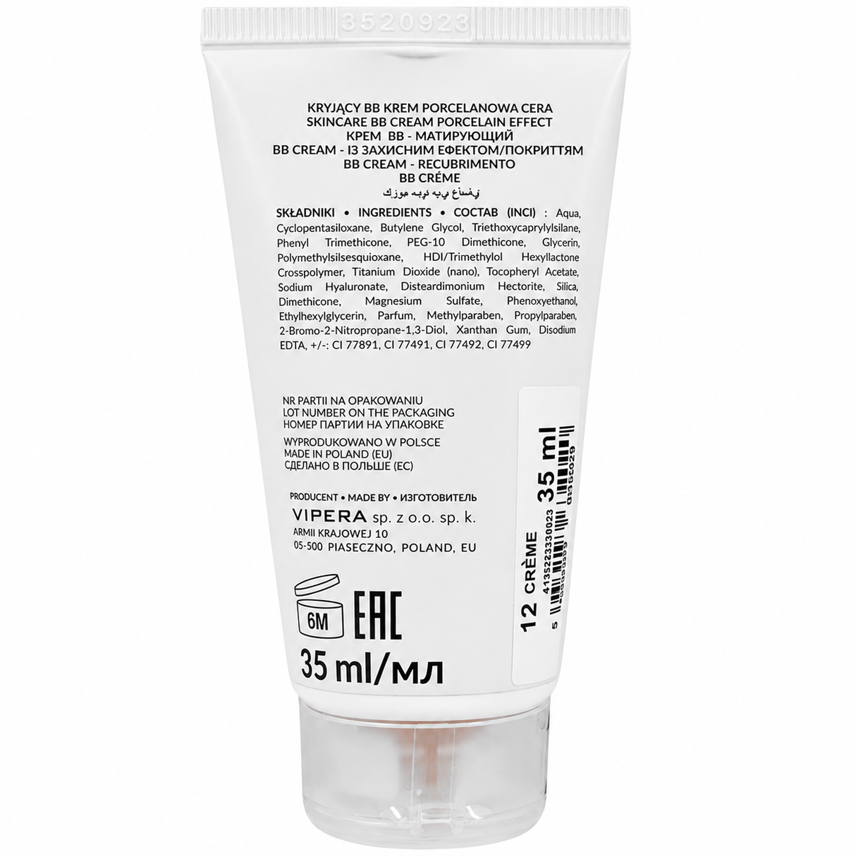 Vipera BB Cream Cover Me Up Tube 30ml