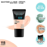 Maybelline Fit Me Matte Poreless Foundation Tube 18ml - 115 Ivory
