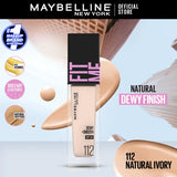 Maybelline Fit Me Dewy + Smooth Liquid Foundation SPF 23 - 112 Natural Ivory 30ml
