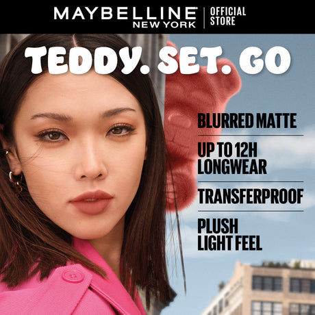 MAYBELLINE SUPER STAY TEDDY TINT - 30 COQUETTISH LIPSICK