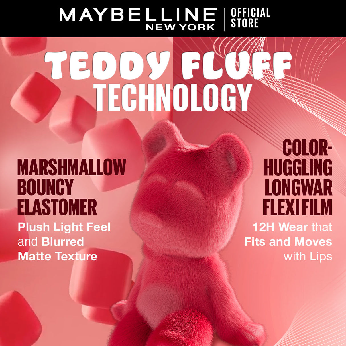 MAYBELLINE SUPER STAY TEDDY TINT - 65 PINKIE BESTI LIPSTICK