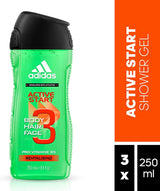 Adidas Men 3 In 1 Active Start Shower Gel 400ml