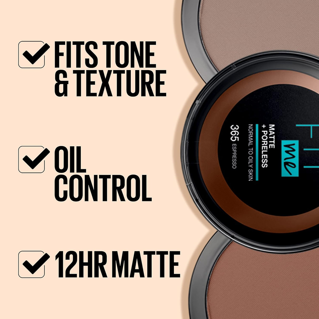 Maybelline Fit Me Matte + Poreless Face Powder 115 12Gm