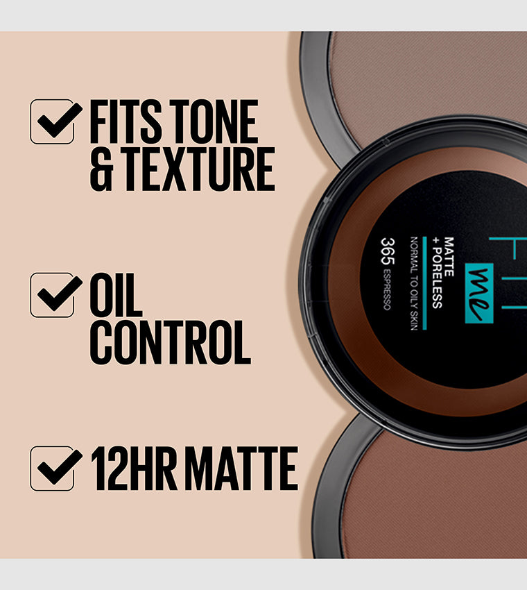 Maybelline Fit Me Matte Poreless Face Powder 12g - 110 Proclein