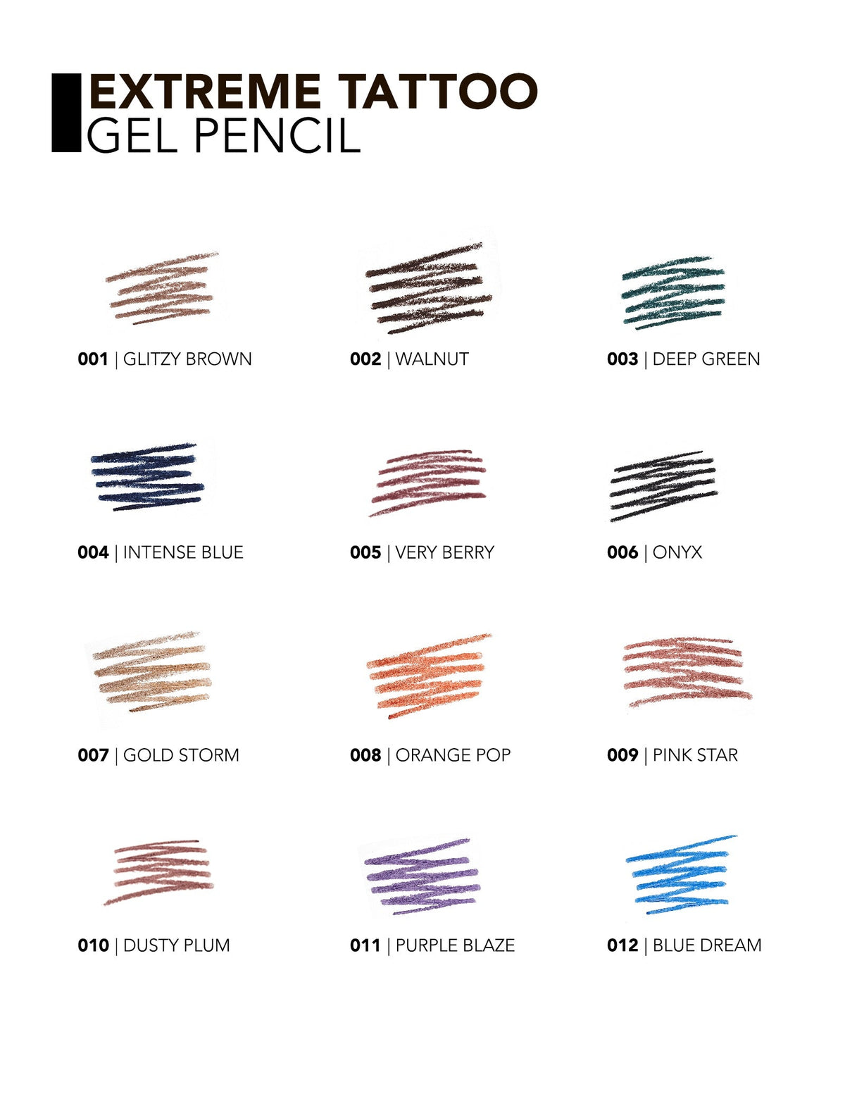 Flormar Extreme Tatto Gel Pencil
