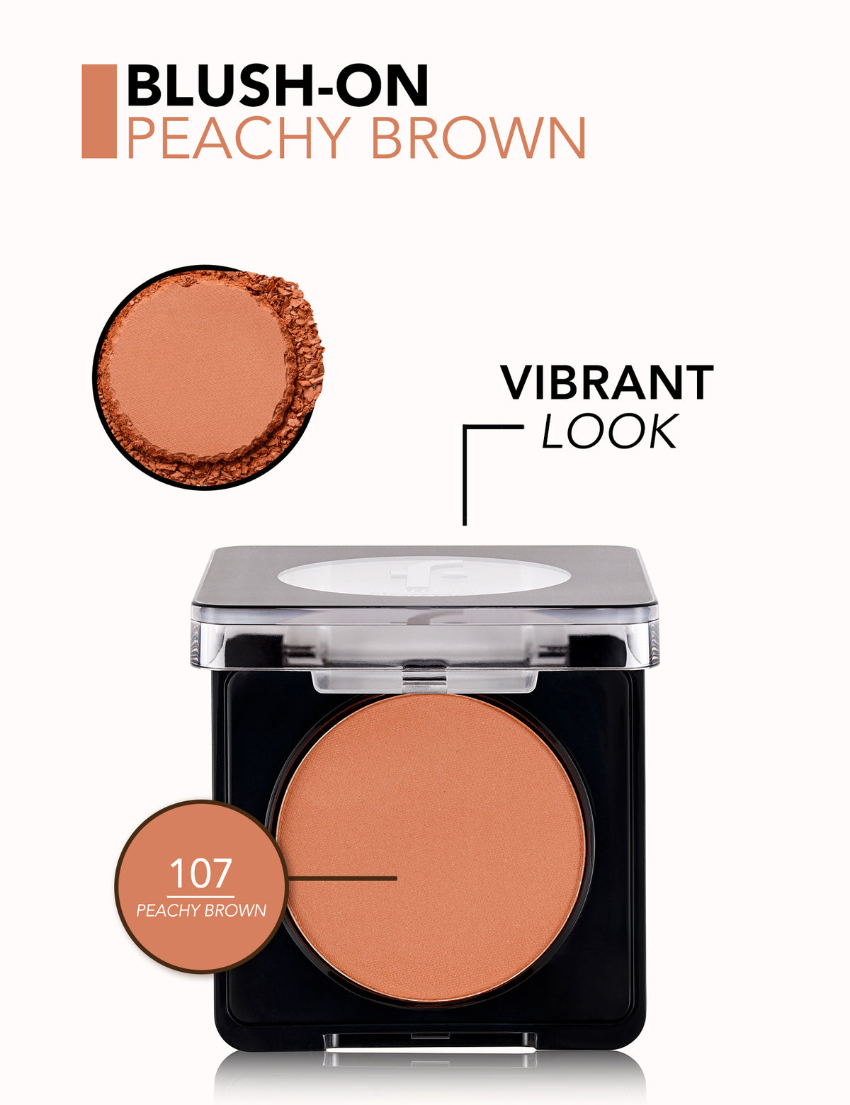 FLORMAR BLUSH ON 107 PEACHY BROWN