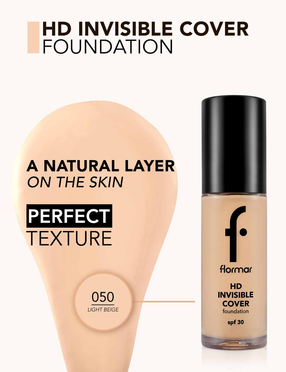 Flormar Invisible Cover Hd Foundation