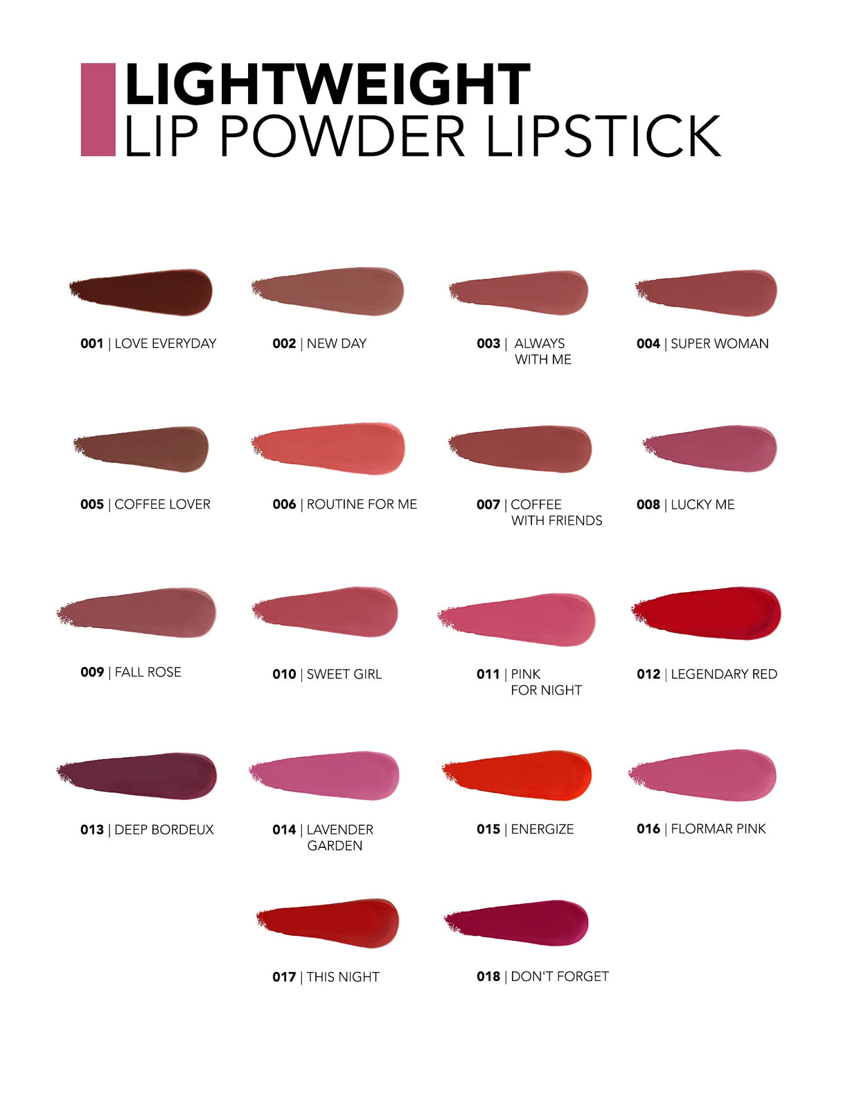 FLORMAR LIGHTWEIGHT LIP POWDER
