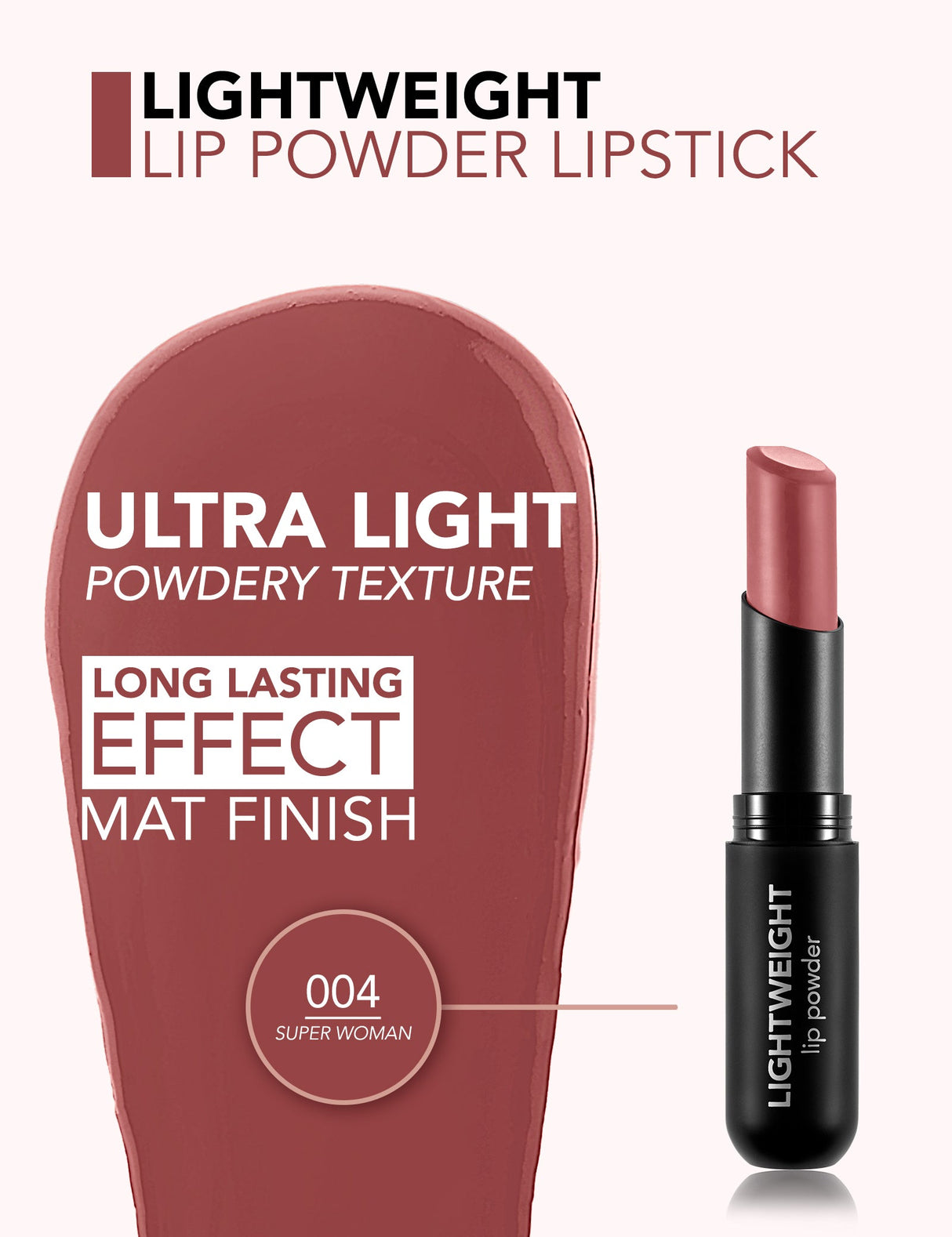 Flormar Lightweight Lip Powder Lipstick