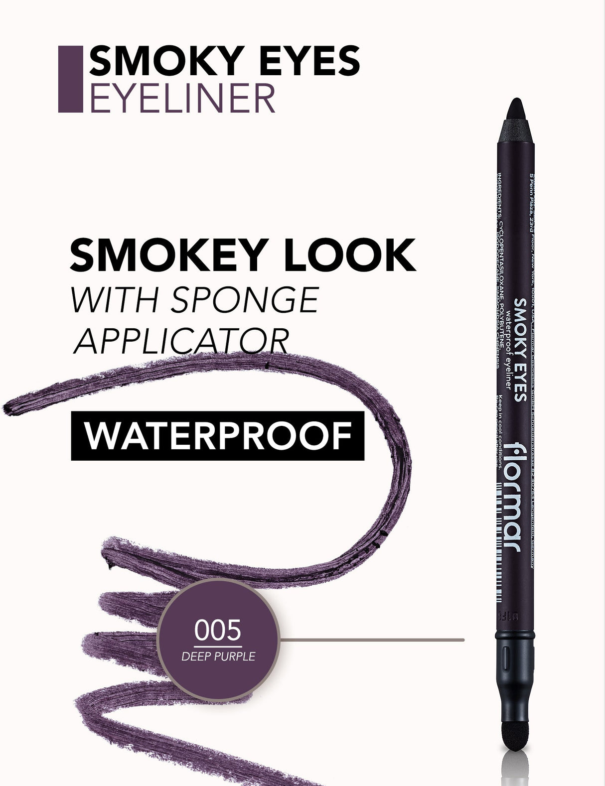 Flormar Smokey Eyes Waterproof Eyeliner