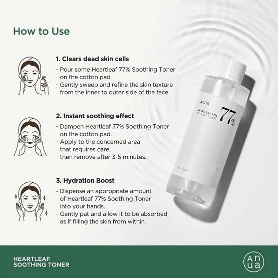 Anua  Heartleaf 77+ Soothing Toner 250ml