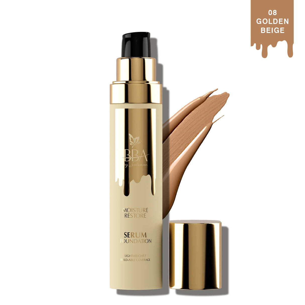 BBA MOISTURE RESTORE SERUM FOUNDATION 08 GOLDEN BEIGE 30ML