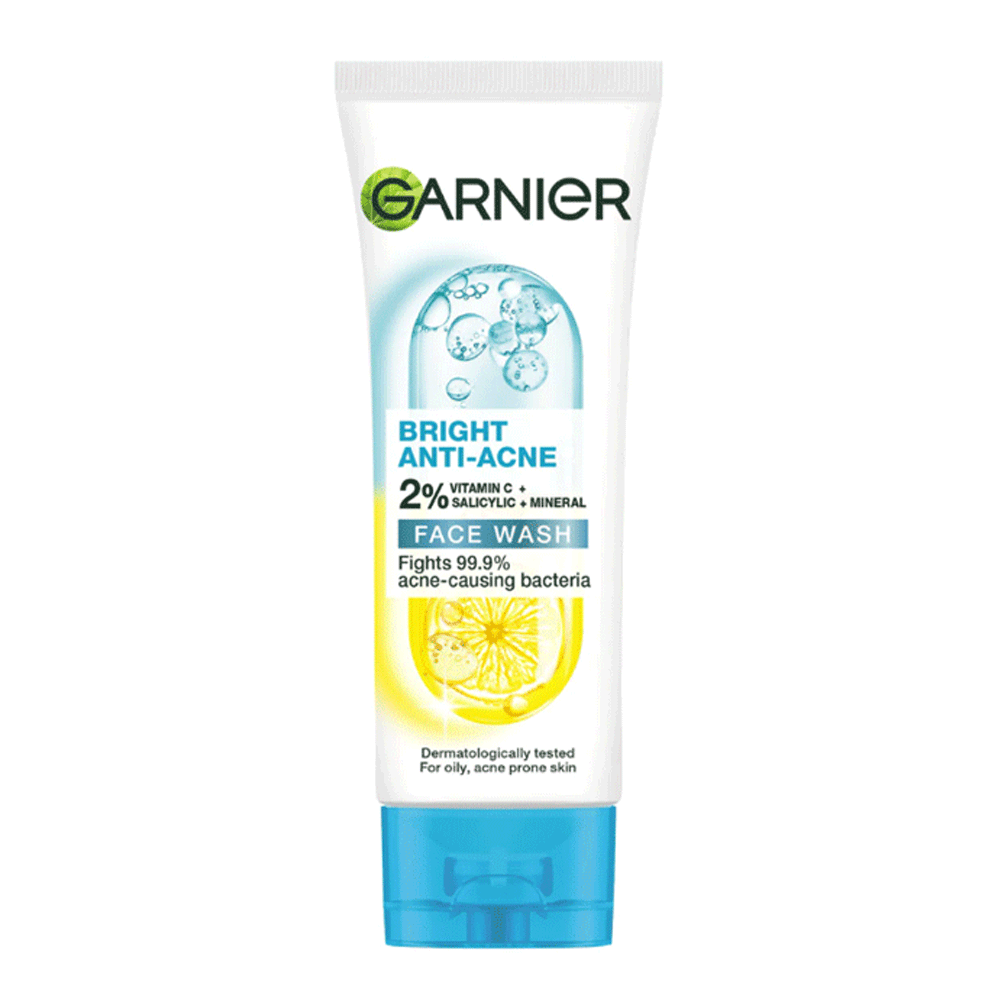 Garnier Bright Complete 3 In 1 Anti Acne Face Foam 100ml