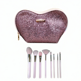 Ruby Face Makeup Brush Set With Pouch AX08 - Pack Of 8