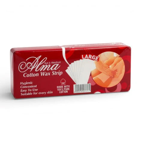 ALMA COTTON WAX STRIPS 100 SHEET
