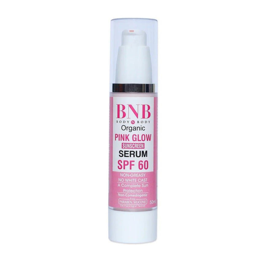 BNB Pink Glow Sunscreen SPF60 Face Serum 50ml