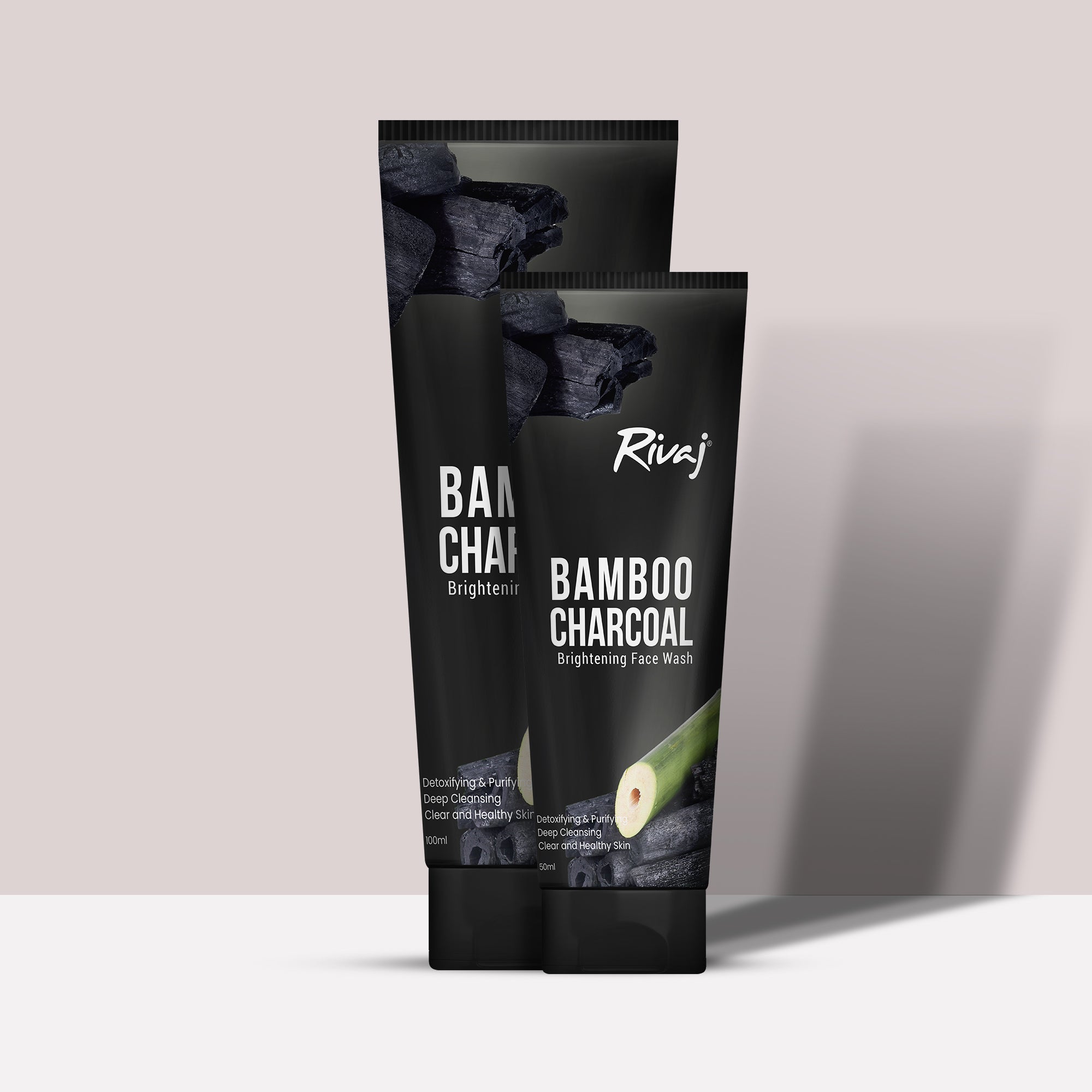 Rivaj Whitening Face Wash Bamboo Charcoal