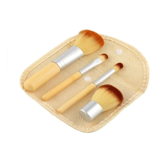 Bamboo Makeup Brushes Set (Pack of 4)