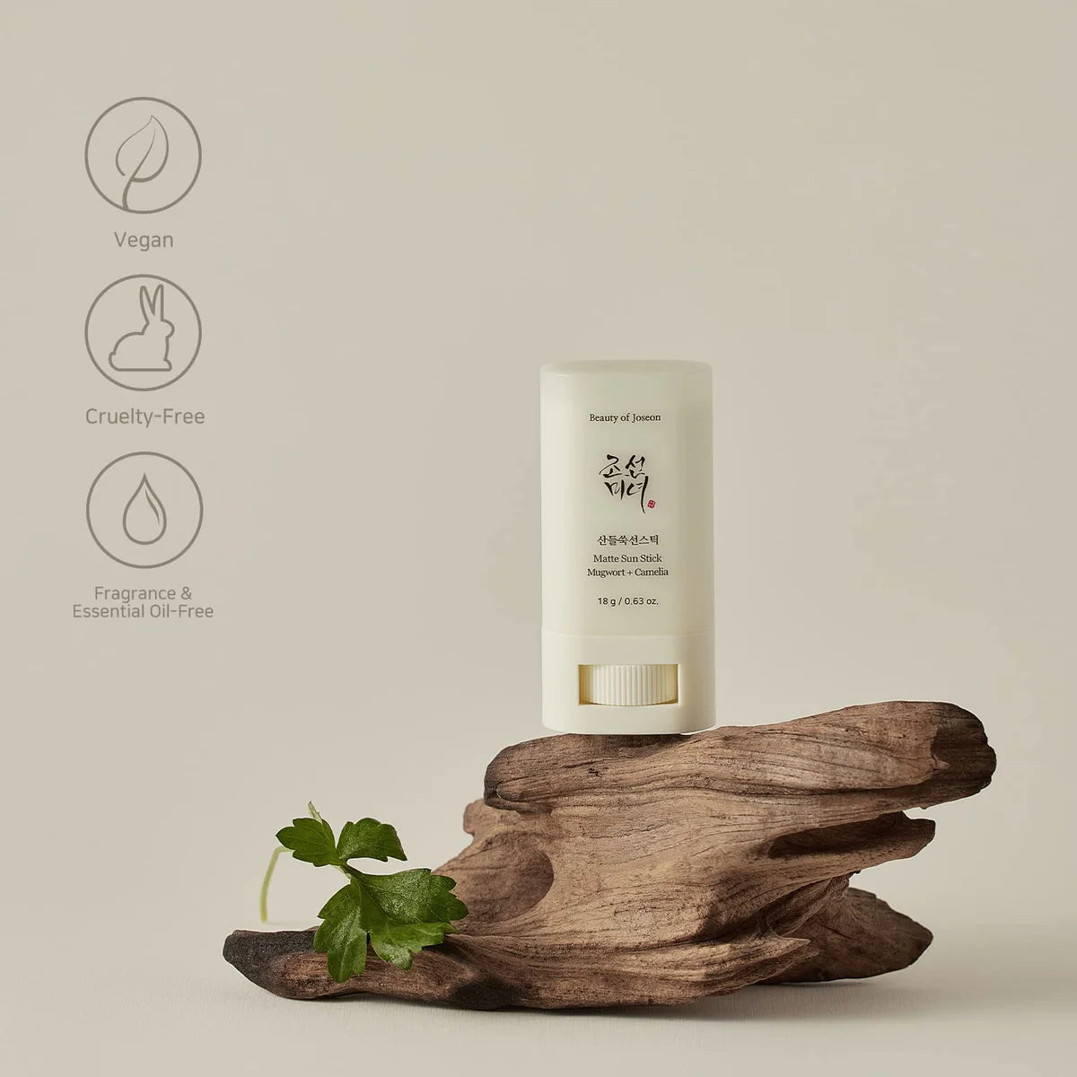 Beauty Of Joseon SPF50+ Mugwort & Camelia Matte Sun Stick 18g