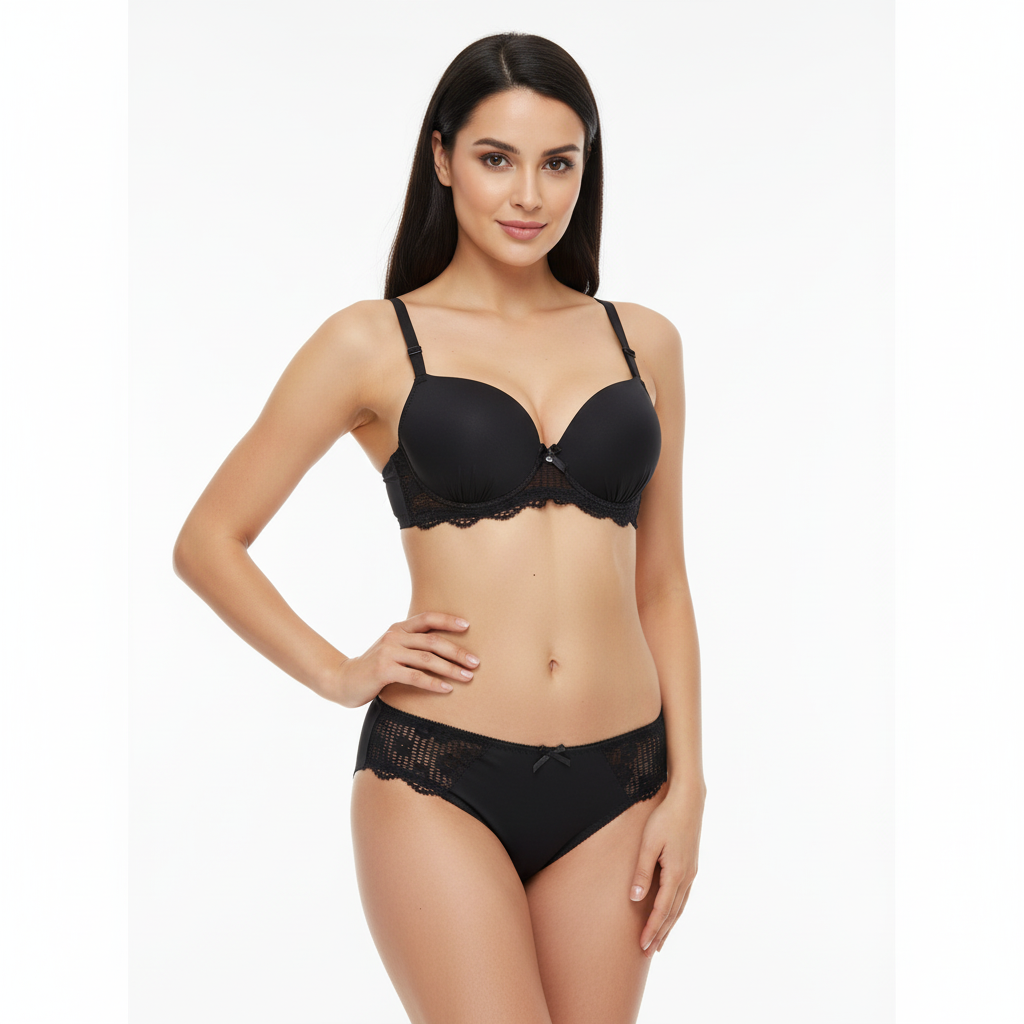 Belleza Lingerie Thin Cup Bra Set - B003