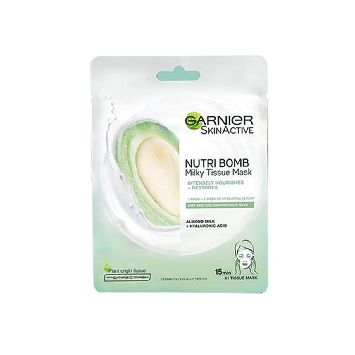 GARNIER SKIN NUTRI BOMB MILKY TISSUE MASK WITH HYALURONIC AC