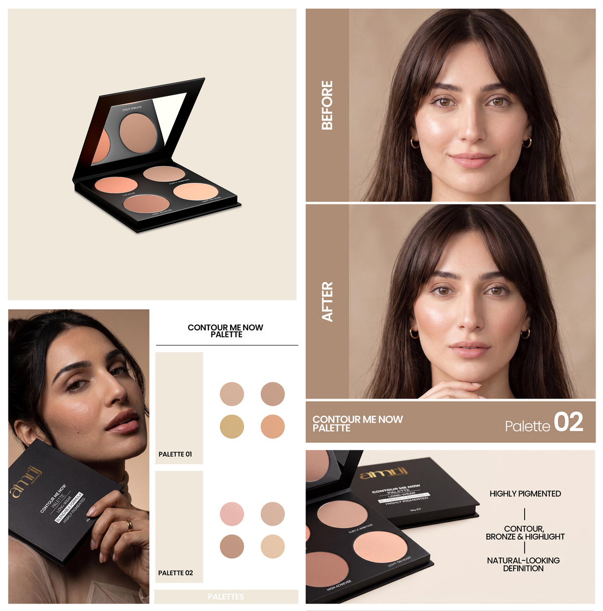 Amrij Contour Me Now Powder Kit