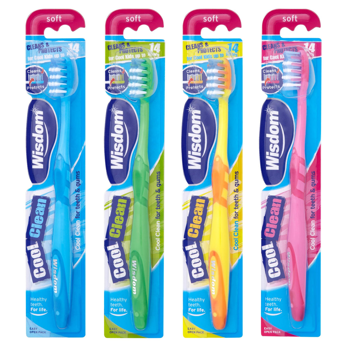 WISDOM COOL CLEAN SOFT TOOTH BRUSH 1'S