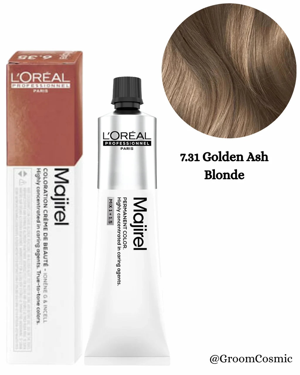 Loreal Majirel Hair Color Wb 7.31 60Ml