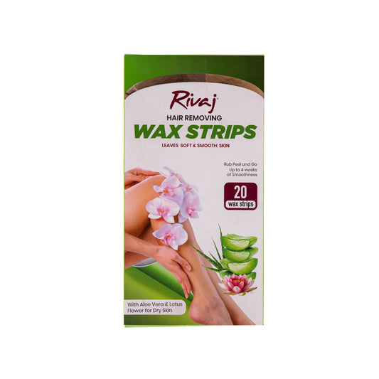 Rivaj Hair Removing Body Wax Strips (Aloe Vera & Lotus Flower)
