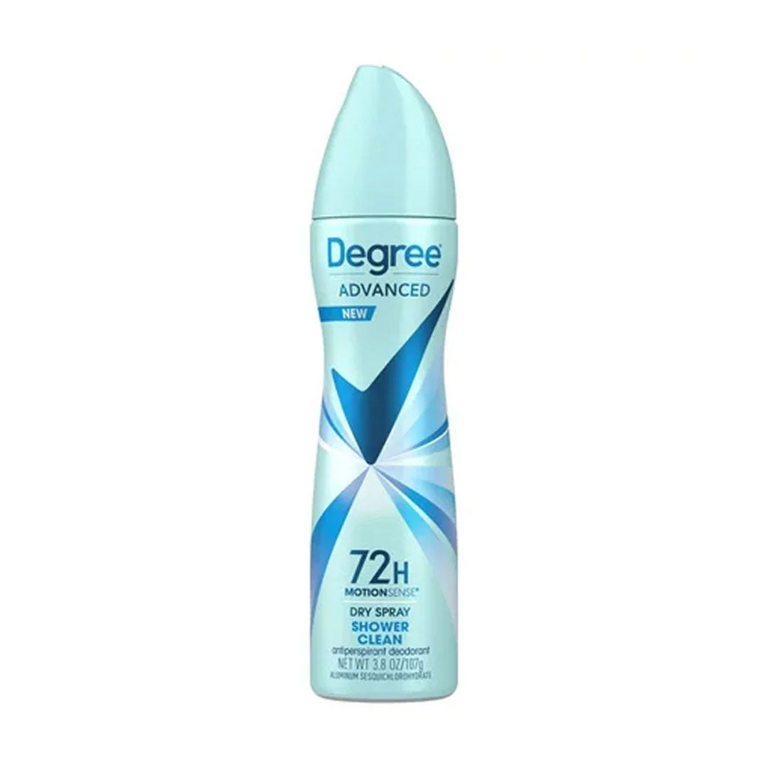 Degree Motion Sense Shower Clean Anti-Perspirant Dry Body Spray 3.8Oz