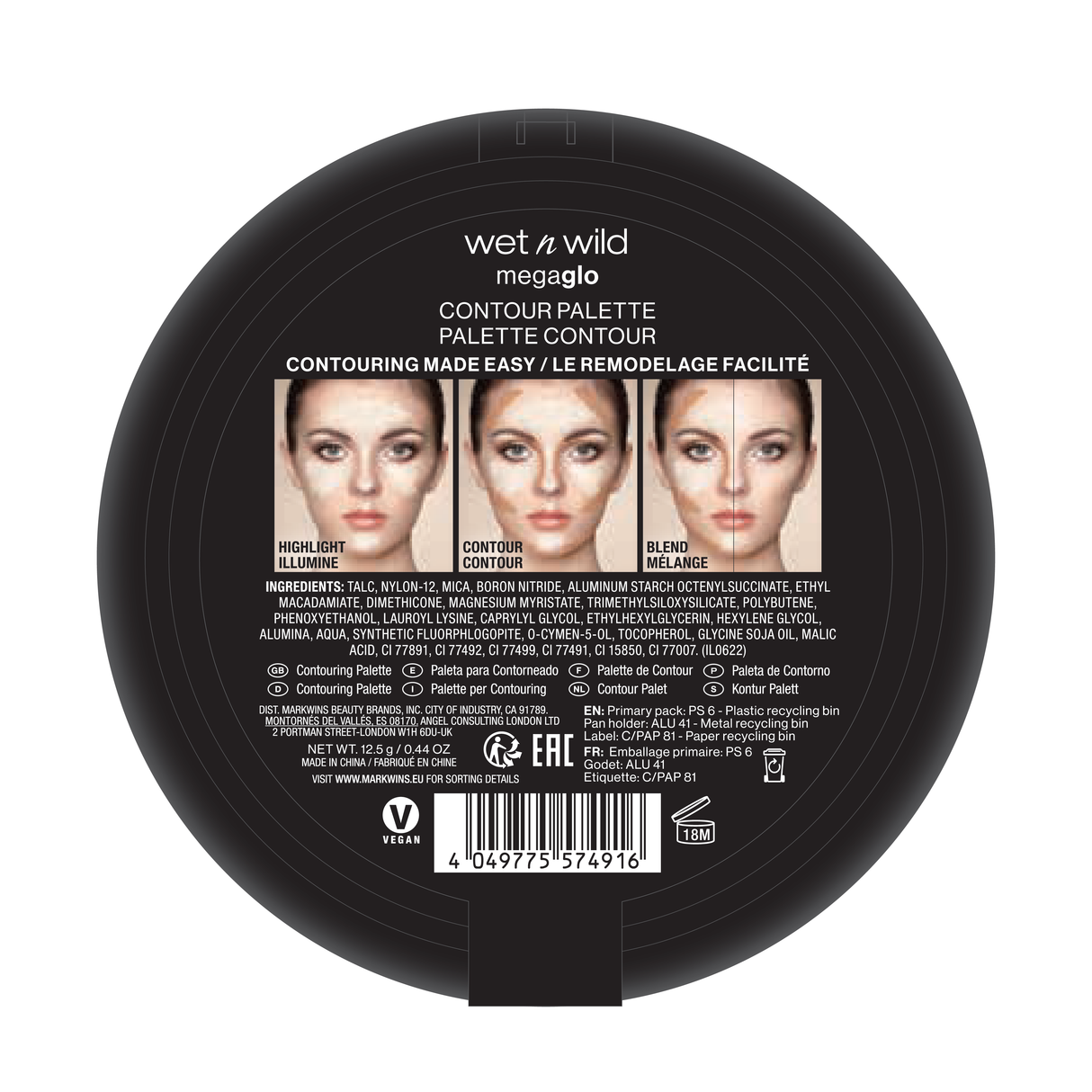 Megaglo Contouringing Palette