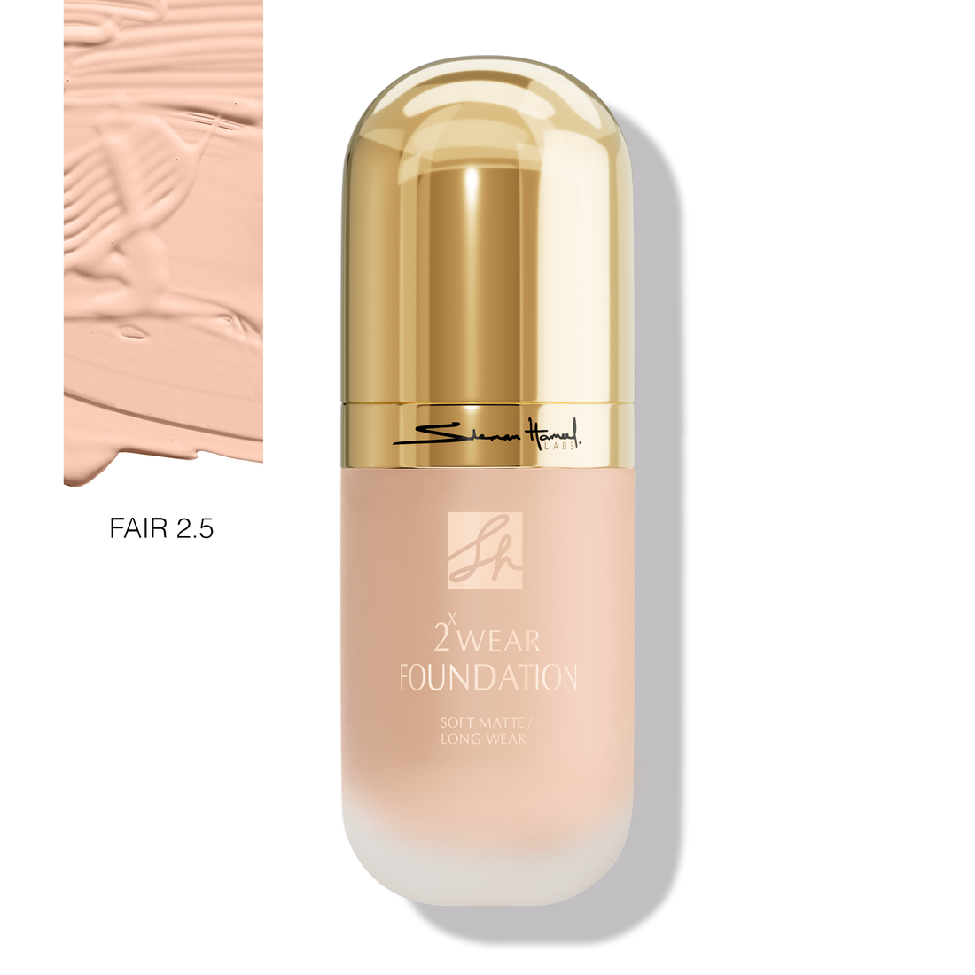 SH 2X WEAR FOUNDATION WITH 4D HYALO ACID&NIAC  FAIR 2.5 30ML