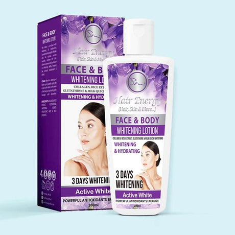 Hair Energy Face Body Hydrating Whitening Lotion 200ml