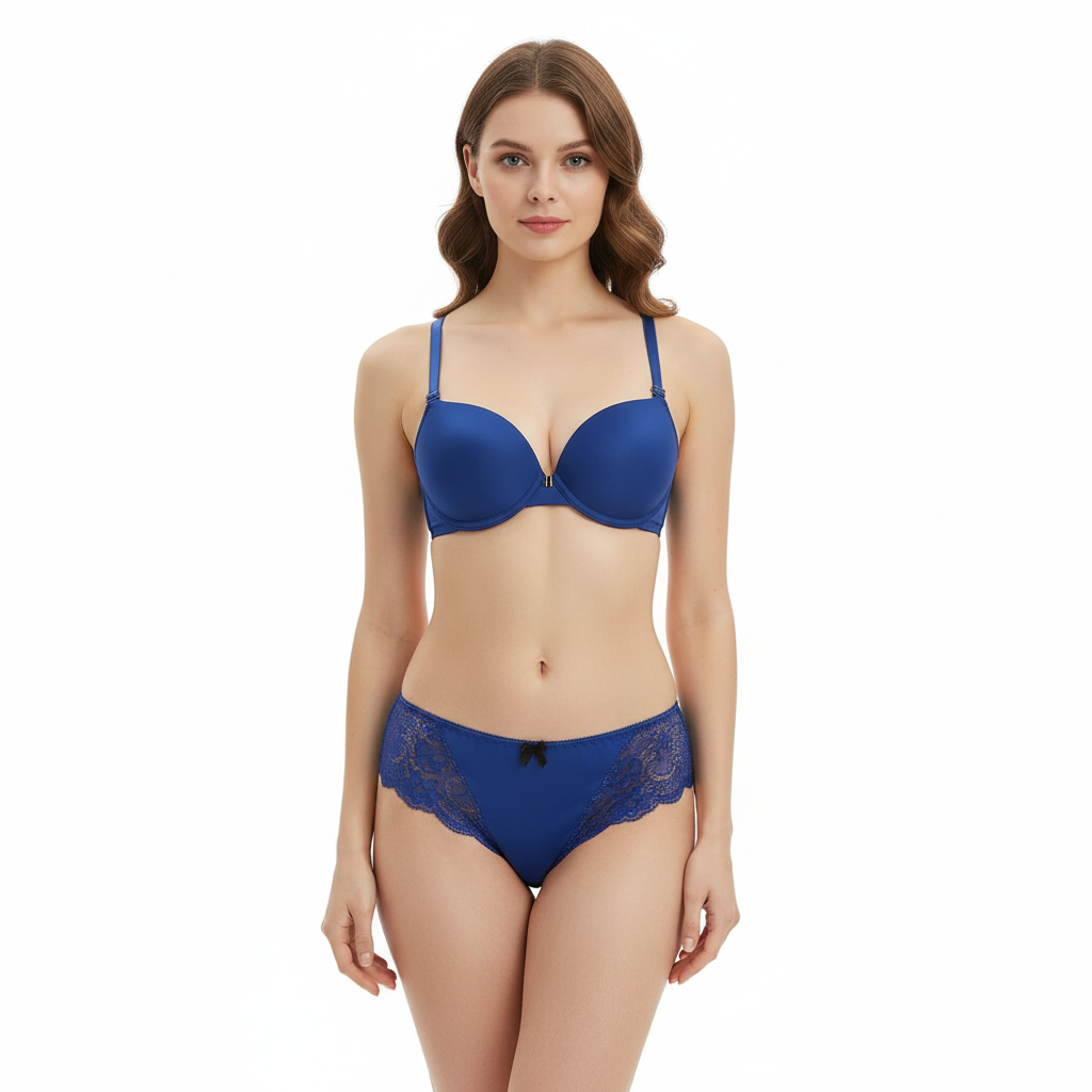 Belleza Lingerie Front Open Padded Wired Bra Set - A2120