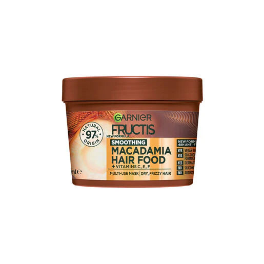 GARNIER MACADAMIA SMOOTHING HAIR FOOD MASK 390ML