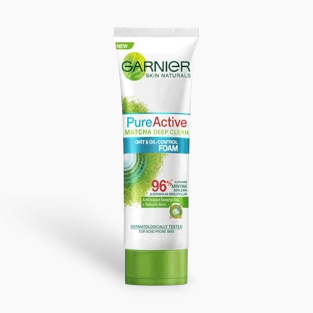 GARNIER OIL CONTROL MATCHA DEEP CLEAN FACE WASH 100ML