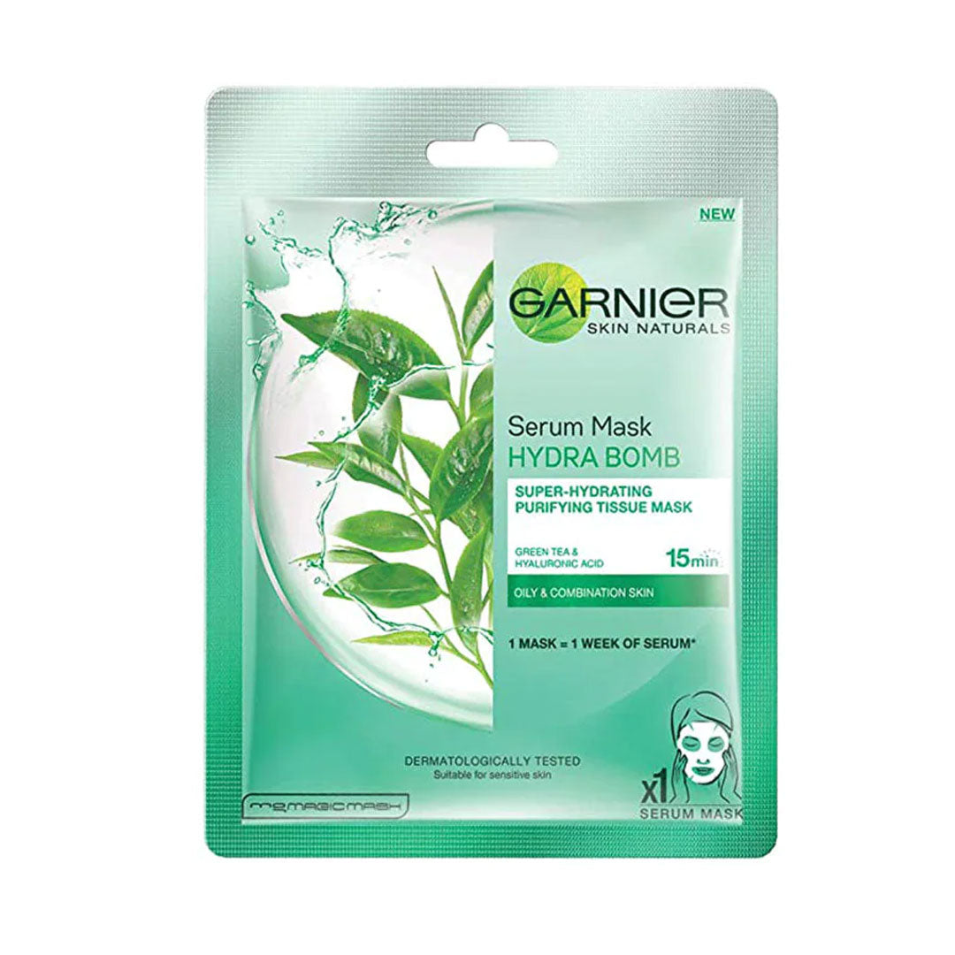 Buy Garnier 32g/28g Hydra Bomb Green Tea Serum Mask RIOS