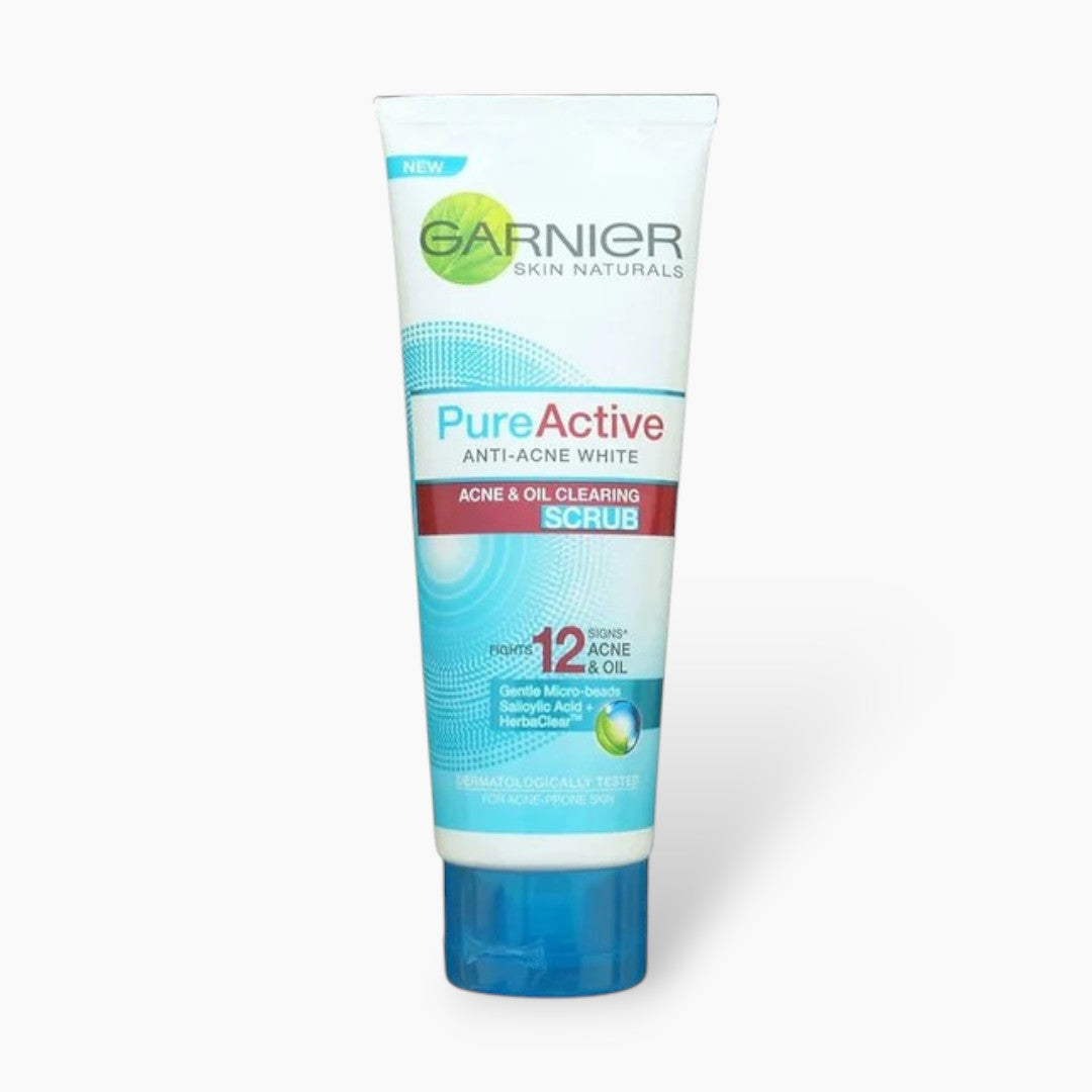 Garnier Active Anti Acne White Face Scrub 100ml