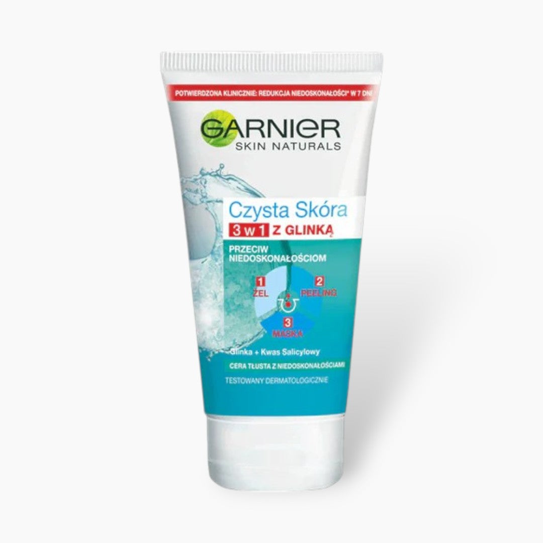 Garnier Clean Skin 3 In 1 Face Wash 150ml