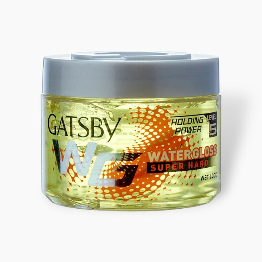 Gatsby Super Hard Water Gloss Yellow Hair Styling Gel 300ml