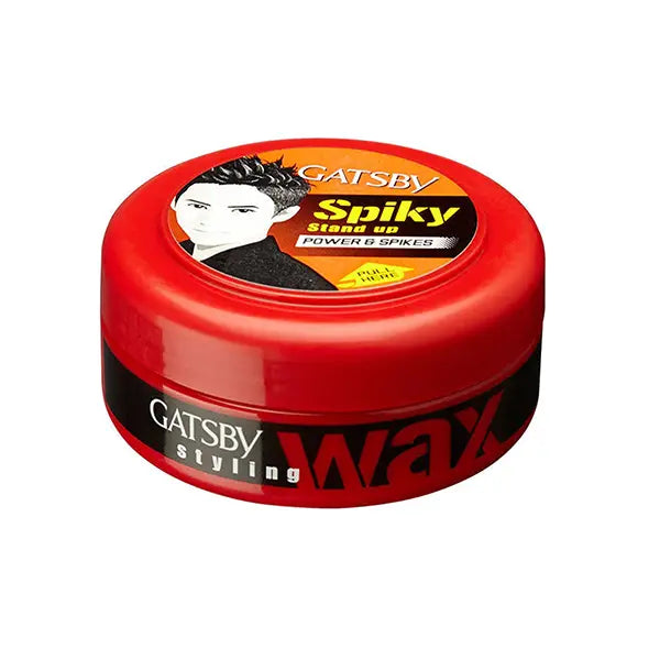 Gatsby Power & Spikes Hair Wax (1729) (Red) (Jar) 75g